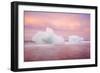 Europe, Iceland, Jokulsarlon Glacier Lagoon. Sunset on Beached Icebergs-Jaynes Gallery-Framed Photographic Print