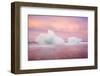 Europe, Iceland, Jokulsarlon Glacier Lagoon. Sunset on Beached Icebergs-Jaynes Gallery-Framed Photographic Print