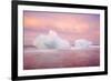 Europe, Iceland, Jokulsarlon Glacier Lagoon. Sunset on Beached Icebergs-Jaynes Gallery-Framed Photographic Print