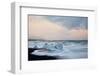 Europe, Iceland, Jokulsarlon Glacier Lagoon. Waves Wash Beached Icebergs-Jaynes Gallery-Framed Photographic Print