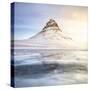 Europe, Iceland, Kirkjufell - The Iconic Mountain Of Iceland Reflecting On A Frozen Lake-Aliaume Chapelle-Stretched Canvas