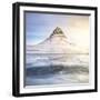 Europe, Iceland, Kirkjufell - The Iconic Mountain Of Iceland Reflecting On A Frozen Lake-Aliaume Chapelle-Framed Photographic Print