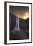 Europe, Iceland, Seljalandsfoss, Seljalandsfoss Waterfall At Sunset-Aliaume Chapelle-Framed Photographic Print