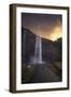 Europe, Iceland, Seljalandsfoss, Seljalandsfoss Waterfall At Sunset-Aliaume Chapelle-Framed Photographic Print