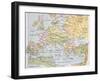 Europe In 1270 Old Map-marzolino-Framed Art Print