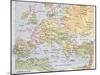 Europe In 1270 Old Map-marzolino-Mounted Art Print