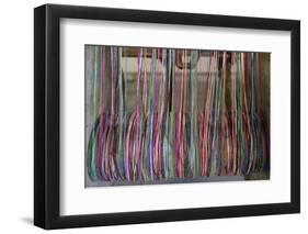 Europe, Ireland, Avoca. Avoca Handweavers Mill, County Wicklow. Woollen Threads.-Kymri Wilt-Framed Photographic Print