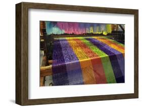 Europe, Ireland, Avoca. Avoca Handweavers Mill, County Wicklow. Woollen Weaving Loom.-Kymri Wilt-Framed Photographic Print