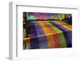 Europe, Ireland, Avoca. Avoca Handweavers Mill, County Wicklow. Woollen Weaving Loom.-Kymri Wilt-Framed Photographic Print