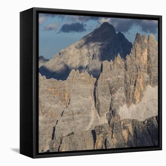 Europe, Italy, Alps, Dolomites, Mountains, Croda da Lago, Formin, View from Rifugio Nuvolau-Mikolaj Gospodarek-Framed Stretched Canvas