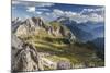 Europe, Italy, Alps, Dolomites, Mountains, Passo Giau, View from Rifugio Nuvolau-Mikolaj Gospodarek-Mounted Photographic Print