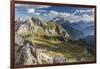 Europe, Italy, Alps, Dolomites, Mountains, Passo Giau, View from Rifugio Nuvolau-Mikolaj Gospodarek-Framed Photographic Print