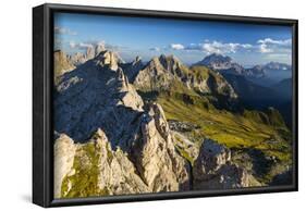 Europe, Italy, Alps, Dolomites, Mountains, Passo Giau, View from Rifugio Nuvolau-Mikolaj Gospodarek-Framed Photographic Print