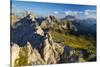 Europe, Italy, Alps, Dolomites, Mountains, Passo Giau, View from Rifugio Nuvolau-Mikolaj Gospodarek-Stretched Canvas