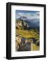 Europe, Italy, Alps, Dolomites, Mountains, Passo Giau, View from Rifugio Nuvolau-Mikolaj Gospodarek-Framed Photographic Print