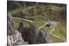 Europe, Italy, Alps, Dolomites, Mountains, Passo Giau, View from Rifugio Nuvolau-Mikolaj Gospodarek-Stretched Canvas