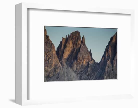 Europe, Italy, Alps, Dolomites, Mountains, Sassolungo, View from Rifugio Sass Becè-Mikolaj Gospodarek-Framed Photographic Print
