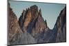 Europe, Italy, Alps, Dolomites, Mountains, Sassolungo, View from Rifugio Sass Becè-Mikolaj Gospodarek-Mounted Photographic Print