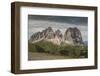 Europe, Italy, Alps, Dolomites, Mountains, Sassolungo, View from Rifugio Sass Becè-Mikolaj Gospodarek-Framed Photographic Print