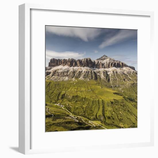 Europe, Italy, Alps, Dolomites, Mountains, Sella - Passo Pordoi-Mikolaj Gospodarek-Framed Photographic Print