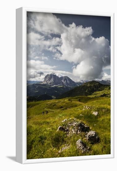 Europe, Italy, Alps, Dolomites, Mountains, South Tyrol, Val Gardena, Sassolungo, View from Seceda-Mikolaj Gospodarek-Framed Photographic Print