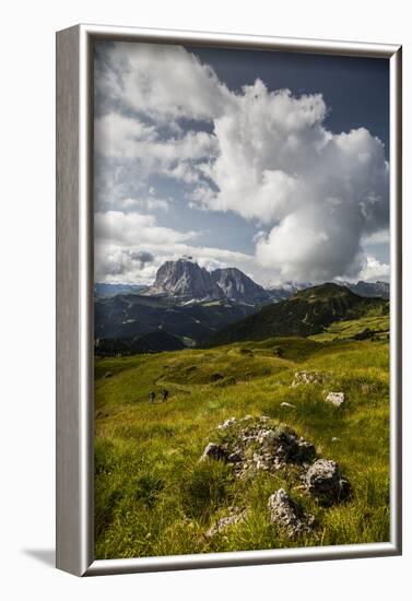 Europe, Italy, Alps, Dolomites, Mountains, South Tyrol, Val Gardena, Sassolungo, View from Seceda-Mikolaj Gospodarek-Framed Photographic Print