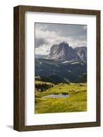 Europe, Italy, Alps, Dolomites, Mountains, South Tyrol, Val Gardena, Sassolungo, View from Seceda-Mikolaj Gospodarek-Framed Photographic Print