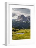 Europe, Italy, Alps, Dolomites, Mountains, South Tyrol, Val Gardena, Sassolungo, View from Seceda-Mikolaj Gospodarek-Framed Photographic Print