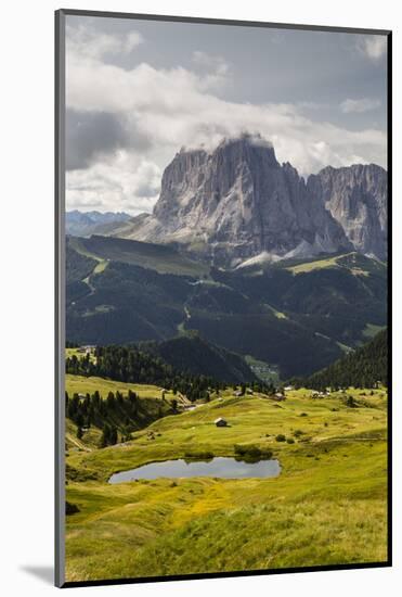 Europe, Italy, Alps, Dolomites, Mountains, South Tyrol, Val Gardena, Sassolungo, View from Seceda-Mikolaj Gospodarek-Mounted Photographic Print