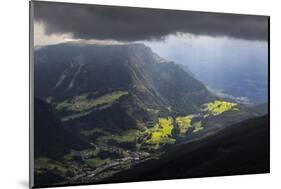 Europe, Italy, Alps, Dolomites, Mountains, South Tyrol, Val Gardena, View from Seceda-Mikolaj Gospodarek-Mounted Photographic Print