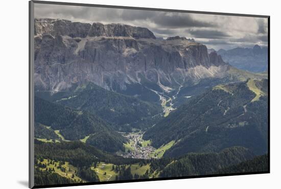 Europe, Italy, Alps, Dolomites, Mountains, South Tyrol, Val Gardena, View from Seceda-Mikolaj Gospodarek-Mounted Photographic Print