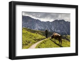 Europe, Italy, Alps, Dolomites, Mountains, South Tyrol, Val Gardena, View from Seceda-Mikolaj Gospodarek-Framed Photographic Print