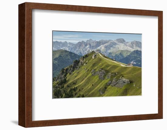 Europe, Italy, Alps, Dolomites, Mountains, Trento, View from Rifugio Sass Becè-Mikolaj Gospodarek-Framed Photographic Print