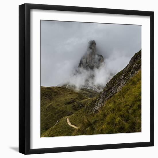 Europe, Italy, Alps, Dolomites, Mountains, Veneto, Belluno, Giau Pass - La Gusela-Mikolaj Gospodarek-Framed Photographic Print