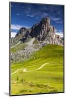 Europe, Italy, Alps, Dolomites, Mountains, Veneto, Belluno, Giau Pass-Mikolaj Gospodarek-Mounted Photographic Print