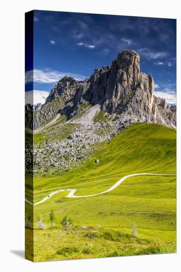 Europe, Italy, Alps, Dolomites, Mountains, Veneto, Belluno, Giau Pass-Mikolaj Gospodarek-Stretched Canvas