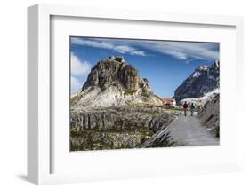 Europe, Italy, Alps, Dolomites, Sexten Dolomites, South Tyrol, Rifugio Antonio Locatelli-Mikolaj Gospodarek-Framed Photographic Print