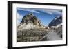 Europe, Italy, Alps, Dolomites, Sexten Dolomites, South Tyrol, Rifugio Antonio Locatelli-Mikolaj Gospodarek-Framed Photographic Print