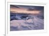 Europe, Italy, Belluno, Cortina d' Ampezzo, Dolomites. Winter sunset from Piccolo Lagazuoi-ClickAlps-Framed Photographic Print