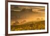 Europe, Italy, Belvedere farmhouse at dawn, province of Siena, Tuscany.-ClickAlps-Framed Photographic Print