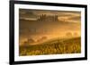 Europe, Italy, Belvedere farmhouse at dawn, province of Siena, Tuscany.-ClickAlps-Framed Photographic Print