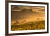 Europe, Italy, Belvedere farmhouse at dawn, province of Siena, Tuscany.-ClickAlps-Framed Photographic Print