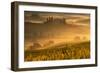 Europe, Italy, Belvedere farmhouse at dawn, province of Siena, Tuscany.-ClickAlps-Framed Photographic Print