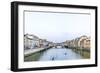 Europe, Italy, florence. The old bridge at twilight-Catherina Unger-Framed Photographic Print