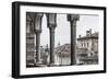 Europe, Italy, Friuli-Venezia-Giulia. The arcades of the Piazzale del Castello in Udine.-Catherina Unger-Framed Photographic Print