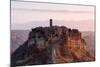 Europe,Italy,Lazio,Viterbo district. Civita of Bagnoregio at dawn-ClickAlps-Mounted Photographic Print