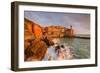 Europe,Italy,Liguria,La Spezia district. Tellaro at sunset-ClickAlps-Framed Photographic Print