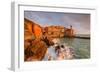 Europe,Italy,Liguria,La Spezia district. Tellaro at sunset-ClickAlps-Framed Photographic Print