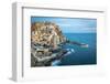 Europe, Italy, Liguria. Scenic view of Manarola, Cinque Terre.-Catherina Unger-Framed Photographic Print