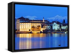 Europe, Italy, Lombardy, Lakes District, Isola Bella, Borromean Islands on Lake Maggiore, Chateaux-Christian Kober-Framed Stretched Canvas